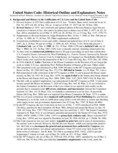 Internal Revenue Code / United States Statutes at Large / Law of the United States / Code of Federal Regulations / Repeal / Criminal Code of Canada / Slip law / Office of the Law Revision Counsel / Official Code of Georgia Annotated / Law / Legal research / United States Code