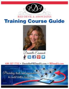 Training Course Guide  Danielle Eisenach[removed] • [removed] • RDandA.com  About