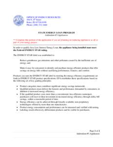 Energy / Energy Star / Energy in the United States / United States Environmental Protection Agency / Sustainable building / Energy conservation / National Appliance Energy Conservation Act / Efficient energy use / Energy policy / Product certification / Environment