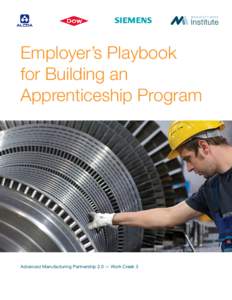 Employer’s Playbook for Building an Apprenticeship Program Advanced Manufacturing Partnership 2.0 — Work Creek 3