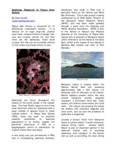 Microsoft Word - Seahorse Research in Papua New Guinea - FINAL.doc