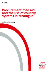 AprilProcurement, tied aid and the use of country systems in Nicaragua by Adolfo José Acevedo Vogl
