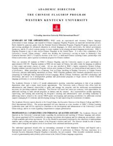 Culture / Western Kentucky University-Owensboro / American Association of State Colleges and Universities / Western Kentucky University / Confucius Institute