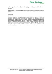 Water / Hydraulic engineering / Hydrology / Earth / Exploration geophysics / Transient electromagnetics / Aquifer / Hydrogeology / Groundwater / Geophysics / Geology / Economic geology