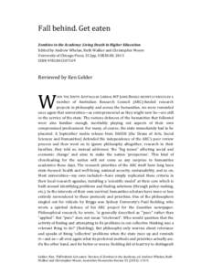 Vodou / Epistemology / Internalism and externalism / Philosophical zombie / Zombies / Jacques Derrida / Immanuel Kant / Bokor / Philosophy / Horror fiction / Continental philosophy