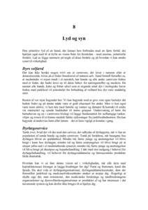 8 Lyd og syn Den primitive lyd af en hund, der knuser ben forbindes med en fjern fortid; det hjælper også med til at trylle en vision frem for fremtiden – med enorme, potentielle fordele. Lad os kigge nærmere på no