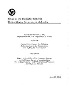 Espionage / Federal Bureau of Investigation / USA PATRIOT Act / Privacy of telecommunications / National security letter / Patriot Act / Electronic Communications Privacy Act / Surveillance / Robert Hanssen / Law / National security / Privacy law