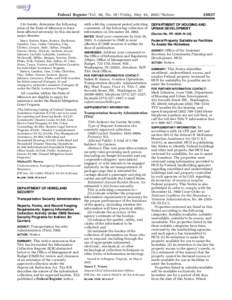 Federal Register / Vol. 68, No[removed]Friday, May 16, [removed]Notices I do hereby determine the following areas of the State of Missouri to have been affected adversely by this declared major disaster: Barry, Barton, Bates