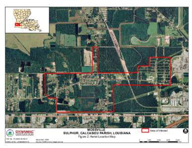 Aerial Location Map (December[removed]for Mossville Sulphur, Calcasieu Parish, Louisiana