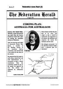 Handout 7  Federation news flash (2) The Federation Herald 2 August 1893