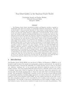 Cryptographic hash functions / Computability theory / Random oracle / Oracle machine / Oracle Corporation / Proof of knowledge / L / Standard model / Oracle Database / Cryptography / Theoretical computer science / Cryptographic protocols