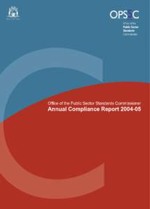 OPSSC Compliance Report 2005