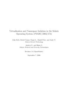 OpenSolaris / Solaris Containers / Solaris / File system / Operating system / Device driver / System call / Kernel / Ioctl / Unix / Ifconfig / OpenSolaris Network Virtualization and Resource Control