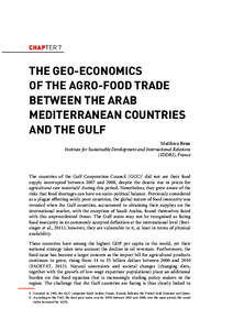 CHAPTER 7  THE GEO-ECONOMICS OF THE AGRO-FOOD TRADE BETWEEN THE ARAB MEDITERRANEAN COUNTRIES