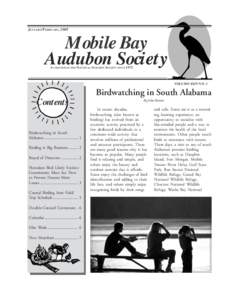 J ANUARY /F EBRUARY , 2005  Mobile Bay Audubon Society A CHAPTER OF THE N ATIONAL A UDUBON SOCIETY SINCE 1971