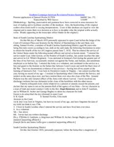 Southern Campaign American Revolution Pension Statements Pension application of Samuel Fowler S17954 fn60SC [sic, 37] Transcribed by Will Graves[removed]Methodology: Spelling, punctuation and grammar have been corrected