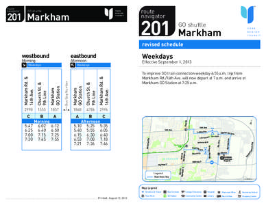 Greater Toronto Area / Markham /  Ontario / Markham GO Station / Whitchurch–Stouffville / Stouffville line / York Region Transit / Viva Purple / Ontario / Transportation in Markham /  Ontario / Provinces and territories of Canada