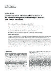 Controversies about Interspinous Process Devices in the Treatment of Degenerative Lumbar Spine Diseases: Past, Present, and Future