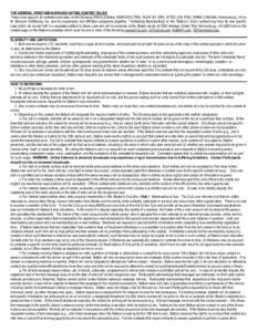 THE GENERAL VERSTANDIG BROADCASTING CONTEST RULES These rules apply to all contests conducted on the following WSVA (550am), WQPO(100.7FM), WJDV (61.1FM), WTGD (105.1FM), WHBG (1360AM) Harrisonburg, VA by M. Belmont VerS