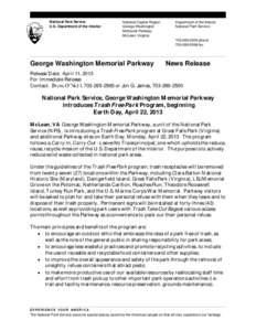 All-American Roads / Recycling / Street furniture / Waste container / George Washington Memorial Parkway / National Park Service / Fort Hunt Park / Parkway / Reuse / Virginia / Road transport / United States