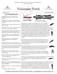 Olympic Regional Development Authority www.orda.org Volunteer Torch Volume 2, Issue 8