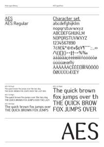 Alias type library  AES typeface AES ——–