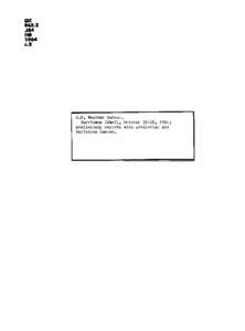 Hurricane Isbell October[removed]preliminary report with advisories and Bulletins Issued U S Dept of Commerce Weather Bureau