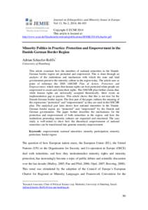 Journal on Ethnopolitics and Minority Issues in Europe Vol 13, No 2, 2014, Copyright © ECMI 2014 This article is located at: http://www.ecmi.de/fileadmin/downloads/publications/JEMIE/2014/Schaefer.pdf