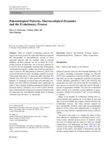 Speciation / Evolutionary biologists / Scientific classification / Punctuated equilibrium / Evolution / Niles Eldredge / Natural selection / Allopatric speciation / Modern evolutionary synthesis / Biology / Evolutionary biology / Ecology