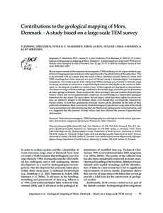 Contributions to the geological mapping of Mors, Denmark – A study based on a large-scale TEM survey FLEMMING JØRGENSEN, PETER B. E. SANDERSEN, ESBEN AUKEN, HOLGER LYKKE-ANDERSEN & KURT SØRENSEN  Jørgensen, F., Sand