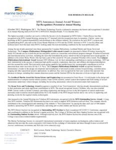 Microsoft Word[removed]MTS Awards Release.doc