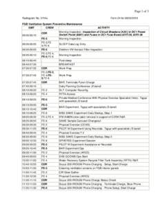 Page 1 of 3 Radiogram No. 3744u Form 24 for[removed]FGB Ventilation System Preventive Maintenance