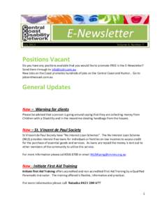 info  E-Newsletter JulyVolume 4, Number 7