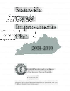 iculture. Department of Military Affairs. Board of Elections. Department of  Statewide Capital Improvements Plan