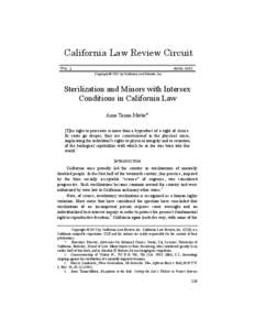 California Law Review Circuit VOL. 3