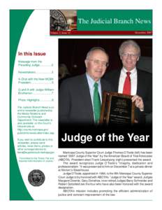 The Judicial Branch News Volume 2, Issue 12 December[removed]In this Issue