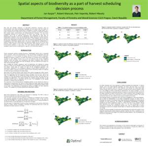 Spatial aspects of biodiversity as a part of harvest scheduling decision process Jan Kaspar*, Robert Marusak, Petr Vopenka, Robert Hlavaty Department of Forest Management, Faculty of Forestry and Wood Sciences CULS Pragu