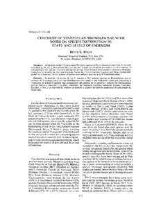 Selbyana 15: [removed]CHECKLIST OF VENEZUELAN BROMELIACEAE WITH NOTES ON SPECIES DISTRIBUTION BY STATE AND LEVELS OF ENDEMISM K.