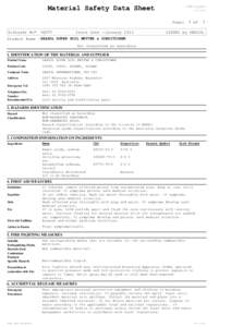 Material Safety Data Sheet  CS: [removed]Page: Infosafe No™