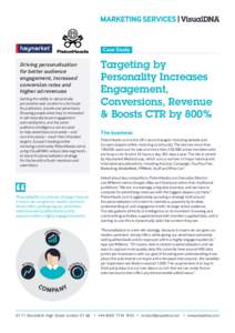 Case Study Driving personalisation for better audience engagement, increased conversion rates and higher ad revenues