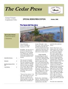 The Cedar Press Clatsop-Nehalem Confederated Tribes SPECIAL DEDICATION EDITION