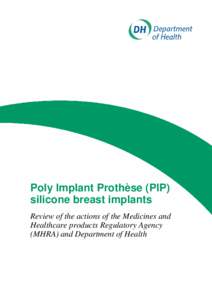 Poly Implant Prothèse (PIP) silicone breast implants