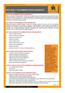 MQ Telecommunications Engineering Career Fact Sheet 08 FINAL.pub