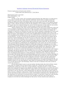 Southern Campaign American Revolution Pension Statements Pension Application of Charles Eads S30392 Transcribed and annotated by C. Leon Harris [Punctuation partly corrected] State of Kentucky } SS. Logan County