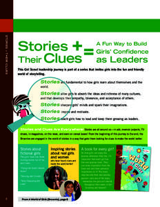 STORIES + THEIR CLUES  Stories Their Clues  A Fun Way to Build