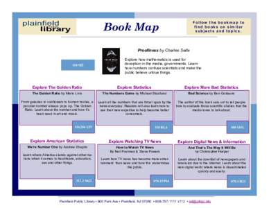 Book Map  Follow the bookmap to find books on similar subjects and topics.