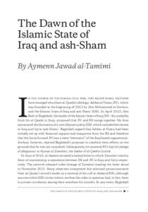 The Dawn of the Islamic State of Iraq and ash-Sham By Aymenn Jawad al-Tamimi  I