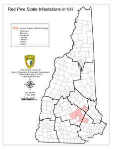 Red Pine Scale Infestations in NH  Towns Positive for Red Pine Scale Allenstown Barnstead Chichester