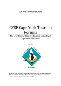 CYSF Tourism Futures Forum Series Report