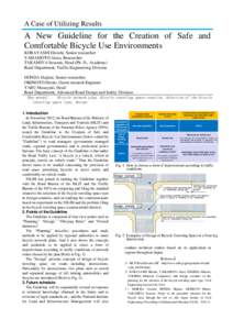 Road safety / Traffic law / Transportation planning / Bicycle / Segregated cycle facilities / Lane / Traffic / Speed limit / Road / Transport / Land transport / Road transport